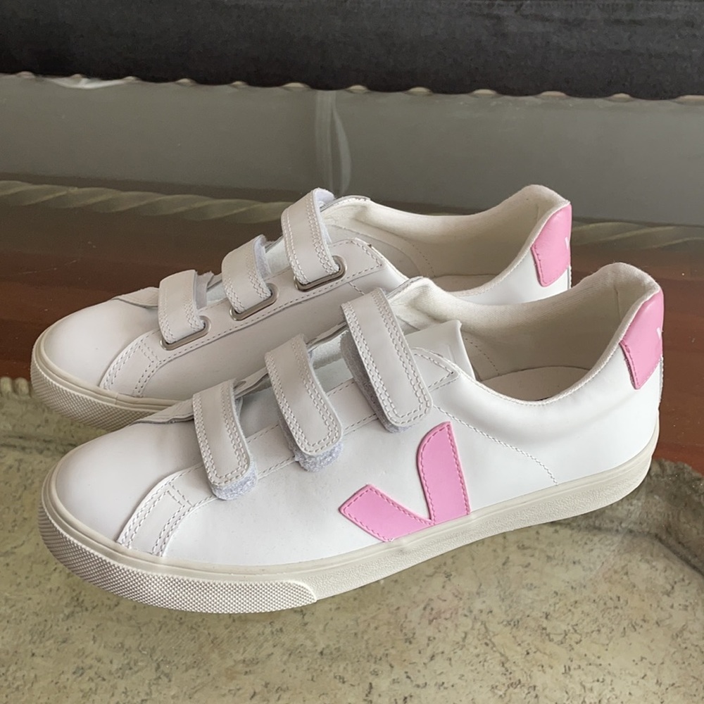Veja Sneakers Espar 3-Lock Velcro Pink NEW